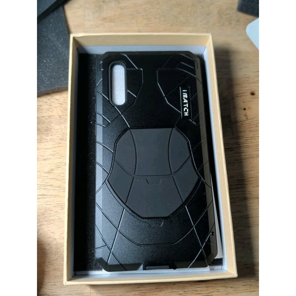 iMATCH Shockproof Silicone Bumper Metal‎ Case for Samsung A70 NIB.